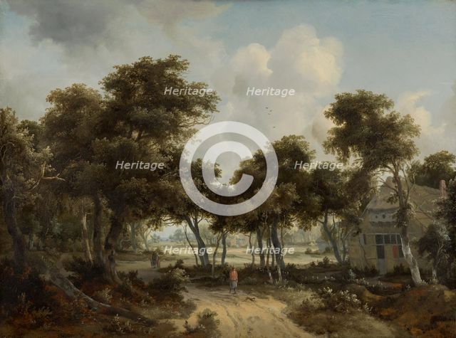 Cottages in a Forest. Creator: Meindert Hobbema.