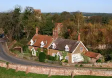 Cottages in the village of Castle Rising, King's Lynn, Norfolk, 2005. Creator: Peter Thompson