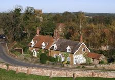 Cottages in the village of Castle Rising, King's Lynn, Norfolk, 2005
