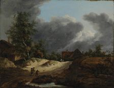 Cottages on the dunes, c1670s. Creator: Jacob van Ruisdael