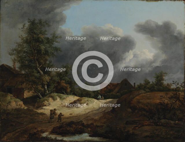 Cottages on the dunes, c1670s. Creator: Jacob van Ruisdael.