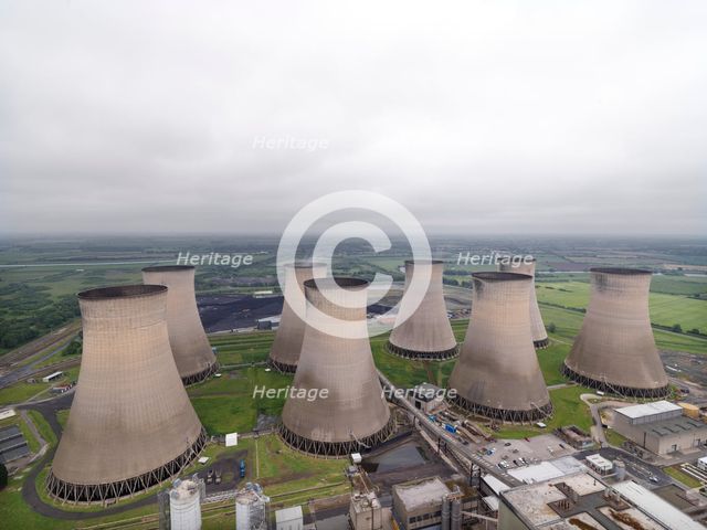 Cottam Power Station, Outgang Lane, Cottam, Treswell, Bassetlaw, Nottinghamshire, 2018. Creator: James O Davies.