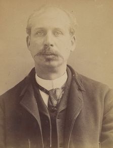 Cottée. Edouard, Eugène. 37 ans, né à Paris XVle. Artiste-peintre. Vol par complicité. 6/2..., 1892. Creator: Alphonse Bertillon