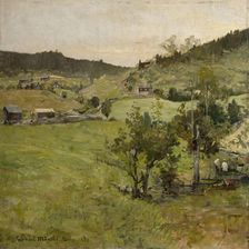 Cotters farms, 1889. Creator: Gerhard Munthe
