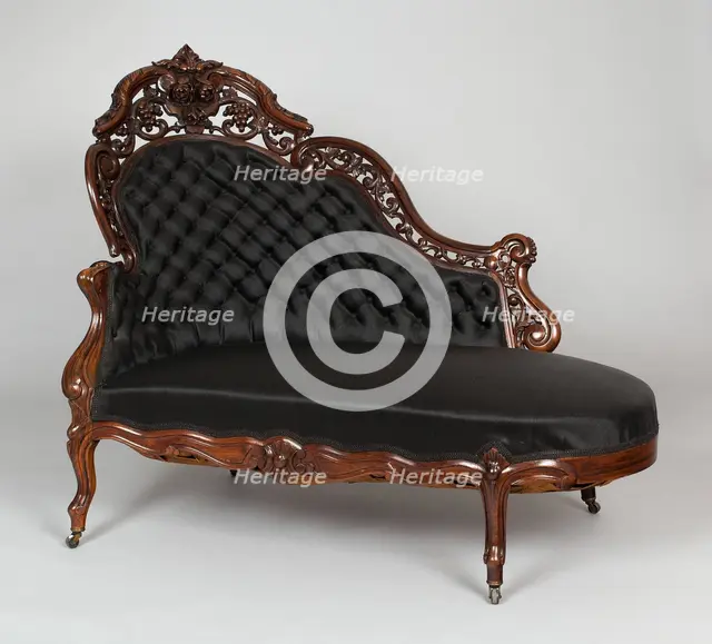 Couch, 1850/65. Creator: Unknown.