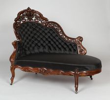 Couch, 1850/65. Creator: Unknown