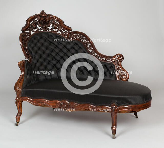 Couch, 1850/65. Creator: Unknown.