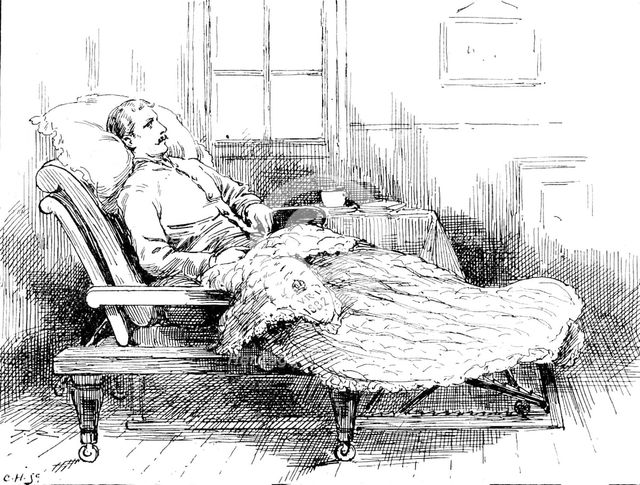 Couch presented by the Queen after her visit to Netley Hospital..., 1898. Creator: Carl Hentschel.