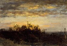Coucher de soleil, between 1850 and 1860. Creator: Felix Francois Georges Philibert Ziem