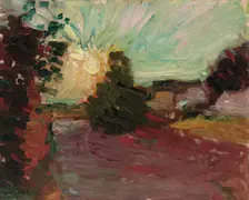 Coucher de soleil en Corse, 1898. Creator: Matisse, Henri (1869-1954)