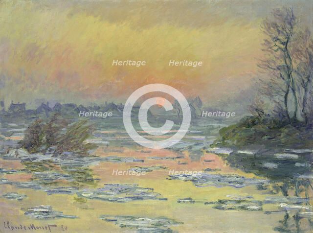 Coucher de Soleil sur la Seine (Sunset on the Seine), 1880.