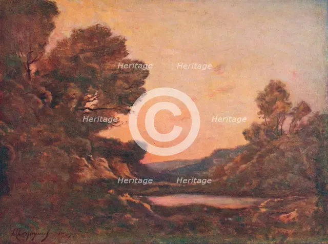 'Coucher Du Soleil', 1907. Artist: Henri-Joseph Harpignies.