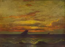 Coucher du Soleil c1879, (1938). Artist: Jules Dupré