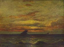 Coucher du Soleil c1879, (1938). Artist: Jules Dupré