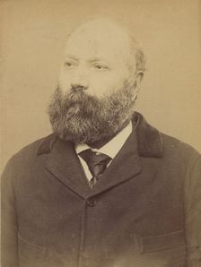 Couchot. Jean. 49 ans, né à Bidache (Basses-Pyrénées). Tailleurs d'habits. Anarchiste. 23/..., 1894. Creator: Alphonse Bertillon