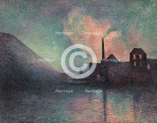 Couillet, The Night, 1896. Creator: Luce, Maximilien (1858-1941).