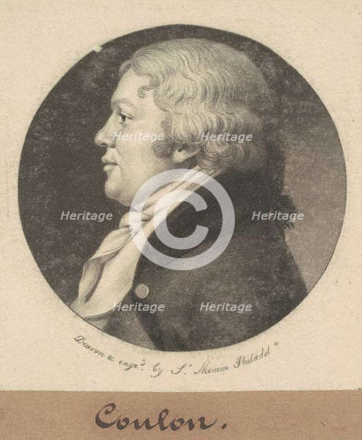 Coulon, 1801. Creator: Charles Balthazar Julien Févret de Saint-Mémin.