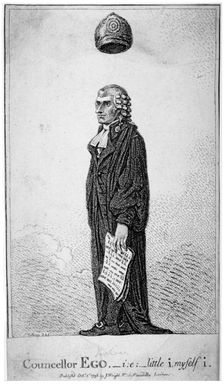 Councellor Ego - ie - little i, myself i 1798. Artist: James Gillray