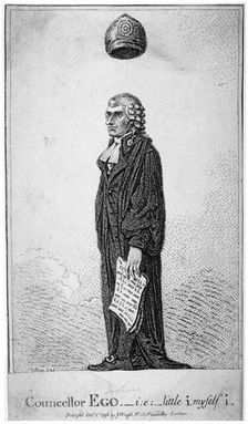 Councellor Ego - ie - little i, myself i 1798. Artist: James Gillray