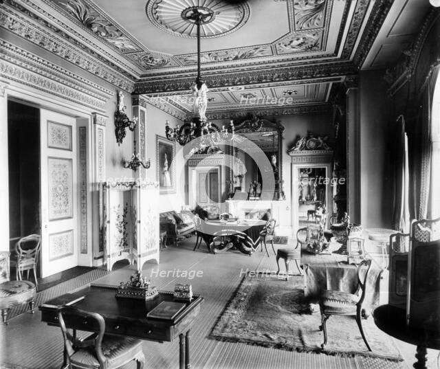 Council Chamber, Osborne House, Isle of Wight, 1880s. Artist: A Newton