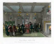 Council chamber, Vintners Hall, City of London.Artist: E Redclyffe