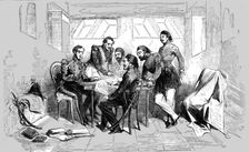 Council held at Varna on board the Ottoman steamer "Shehper" 1854. Creator: Unknown