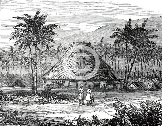 Council House, Samoa, the Scene of the Late Conflict, 1876. Creator: Unknown.