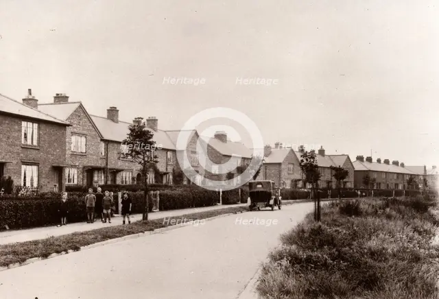 Council houses on Kingsway North, York, Yorkshire, 1938. Artist: Unknown