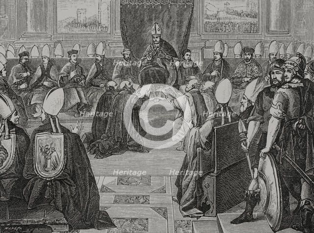 Council of Vienne, 1877.  Creator: Jules Jean Marie Joseph Huyot.