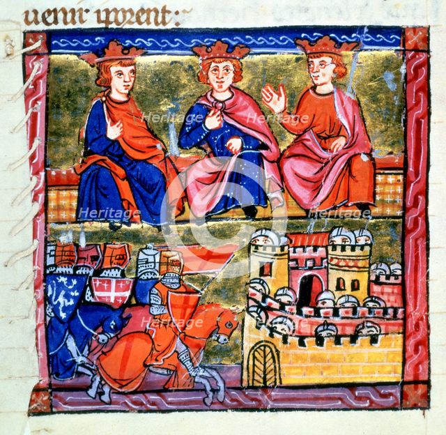 Council of Acre and the Siege of Damascus, 1147-1148 (late 12th century) Artist: Unknown
