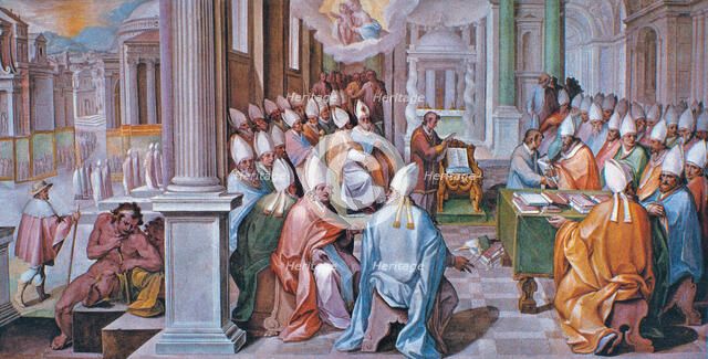 Council of Ephesus, held in 431 under Pope Celestine I and the reign of Theodosius the Younger, f…