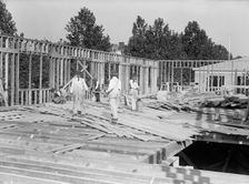 Council of National Defense Headquarters Under Construction, 1917. Creator: Harris & Ewing