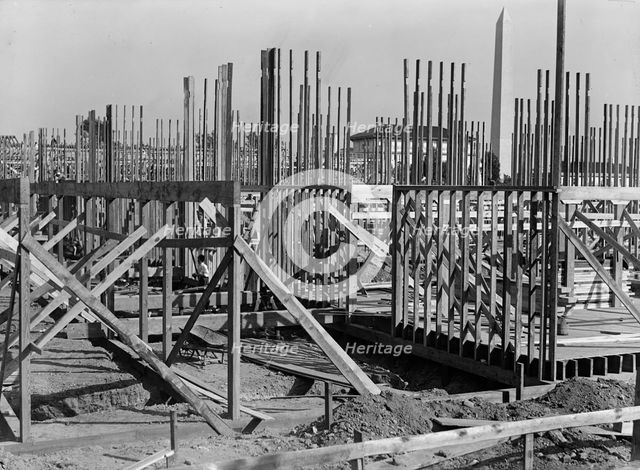 Council of National Defense Headquarters Under Construction, 1917. Creator: Harris & Ewing.