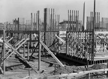 Council of National Defense Headquarters Under Construction, 1917. Creator: Harris & Ewing