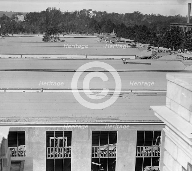 Council of National Defense Headquarters Under Construction, 1917. Creator: Harris & Ewing.
