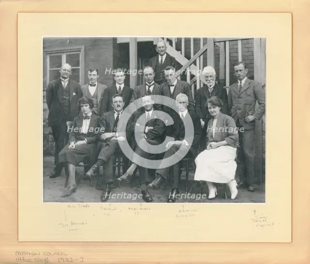 Council Office Staff, 1922-1923 Creator: Unknown.