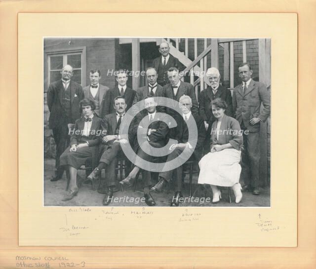 Council Office Staff, 1922-1923 Creator: Unknown.