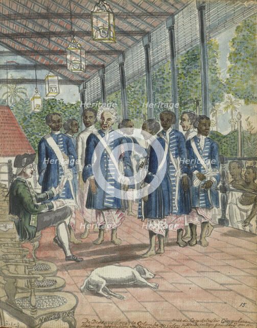 Council representatives in Colombo, 1785. Creator: Jan Brandes.