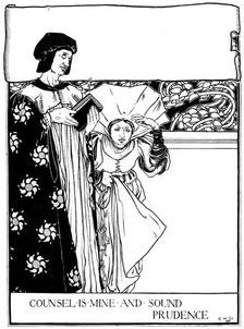 Counsel is Mine and Sound Prudence 1898.Artist: Eleanor Fortescue-Brickdale