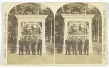 Counselors of C.L.S.C. at Bronze Gate, 1850/81. Creator: Lewis Emory Walker