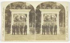 Counselors of C.L.S.C. at Bronze Gate, 1850/81. Creator: Lewis Emory Walker