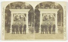 Counselors of C.L.S.C. at Bronze Gate, 1850/81. Creator: Lewis Emory Walker