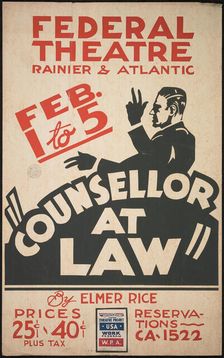Counsellor at Law, [193-]. Creator: Unknown