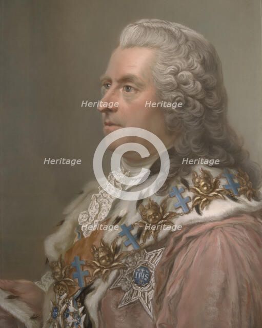 Count Carl Gustaf Tessin - pendant, 1761. Creator: Gustaf Lundberg.