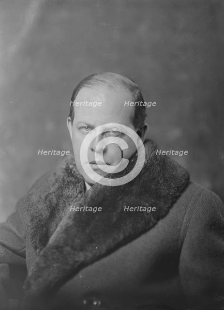 Count Cisneros, portrait photograph, 1919 Feb. 28. Creator: Arnold Genthe.