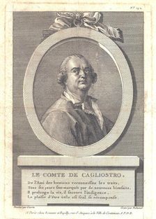 Count Alessandro di Cagliostro (1743-1795), 1781. Artist: Duhamel du Monceau, Henri-Louis (1700-1782)