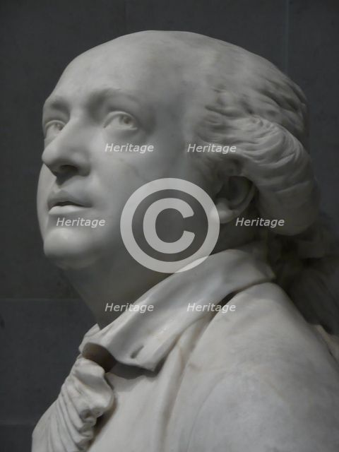 Count Alessandro di Cagliostro (1743-1795) Detail, 1786. Artist: Houdon, Jean-Antoine (1741-1828)