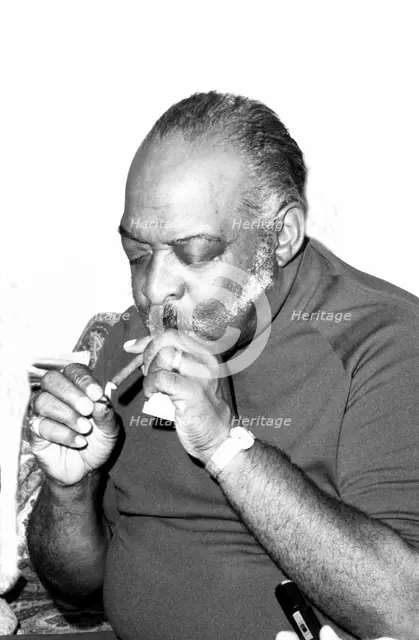 Count Basie, Churchill Hotel, London, 1973.   Artist: Brian O'Connor.