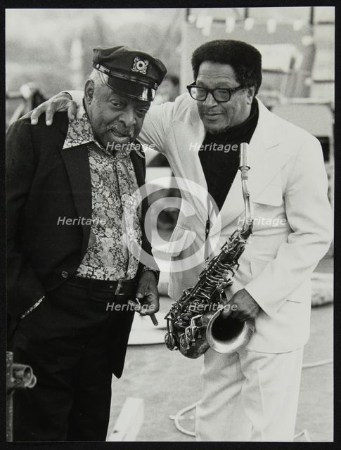 Count Basie and Illinois Jacquet at the Capital Radio Jazz Festival, London, July 1979. Creator: Denis Williams.