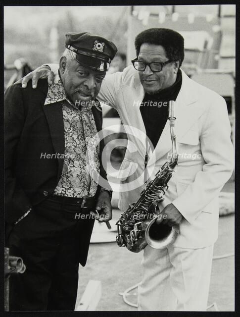 Count Basie and Illinois Jacquet at the Capital Radio Jazz Festival, London, July 1979. Artist: Denis Williams